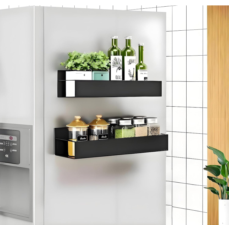 NordRack Duo – Elegant Förvaring i Svart Stål