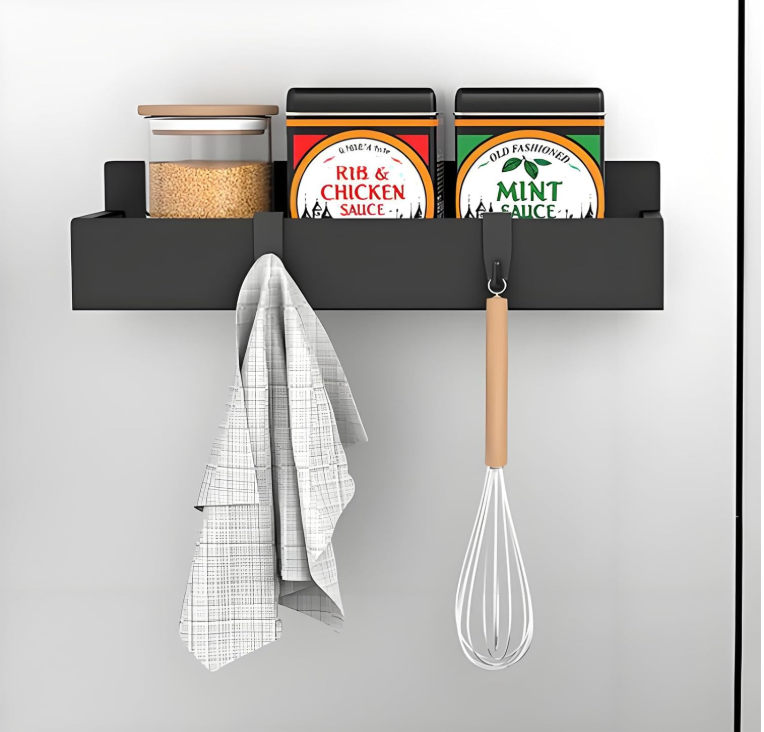 NordRack Duo – Elegant Förvaring i Svart Stål